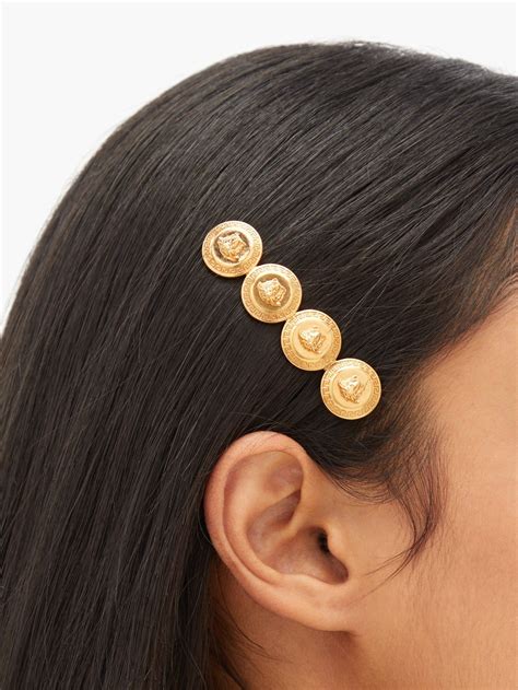 versace hair barrette|versace accessories for women.